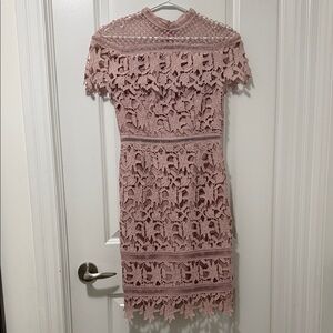 Chi chi London Pink Lace Dress